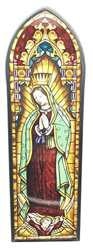 Our Lady of Guadalupe Blessed Virgin Mother Mary Traditional 11 x 13 Cherry Wood Picture Frame