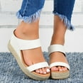 thumbnail image 4 of Sandale Décontractée pour Femmes à Bout Ouvert, Espadrilles à Plateforme Compensée avec Bride Élastique, 4 of 7