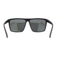 thumbnail image 2 of Kush Mens Oversized Flat Top Color Mirror Matte Plastic Rectangle Sunglasses Yellow Logo - Yellow Mirror, 2 of 4