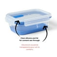 thumbnail image 2 of Starfrit LocknLock Collapsible Container 40oz/1.2L, Airtight, Leakproof, BPA Free, Space-Saving, Silicone, Microwave Freeze & Dishwasher Safe, Vented Lid, Compact, 2 of 11