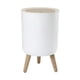 thumbnail image 2 of Cubo de basura minimalista de gran capacidad, cesto para basura, cubo de basura con patas altas, bote de basura para Pata desmontable redonda, 2 of 9
