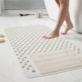 thumbnail image 5 of Gumesh Non-Slip Bath Mat, 16x28 Inch Square Waterproof Shower Floor Mat, Foot sole brush Bathroom Carpet with Quick-Drain Design for Tub & Shower, 5 of 6