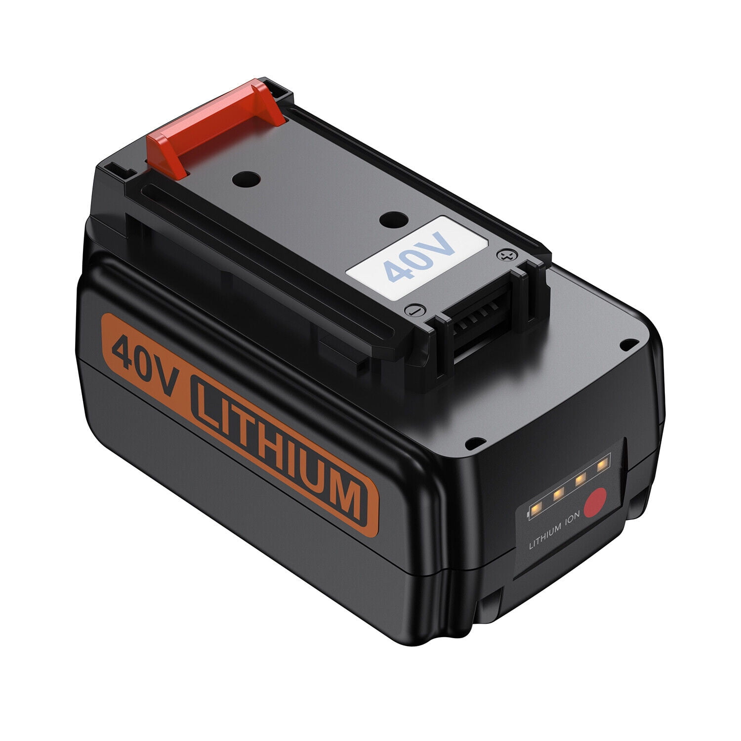 2 Packs 3.0Ah 40 Volt LBX2540 LBX2040 Replacement Battery Compatible with  Black and Decker 40V Lithium Battery LBXR36 LBXR2036 LBX36(Orange)