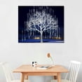 thumbnail image 2 of Creowell Christmas Lamplight 20x16in Canvas Wall Art Picture for Living Room Bedroom Art Modern 20x16in, 2 of 3