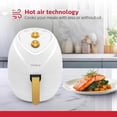 thumbnail image 4 of Holstein Housewares Freidora de Aire de 4,8 Cuartos, Blanca y Dorada, Antiadherente, 4 of 5