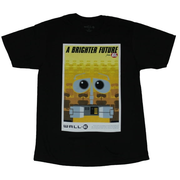Wall-E Wall E Pixar Mens T-Shirt -  A Brighter Future by B & L Poster (3X-Large)