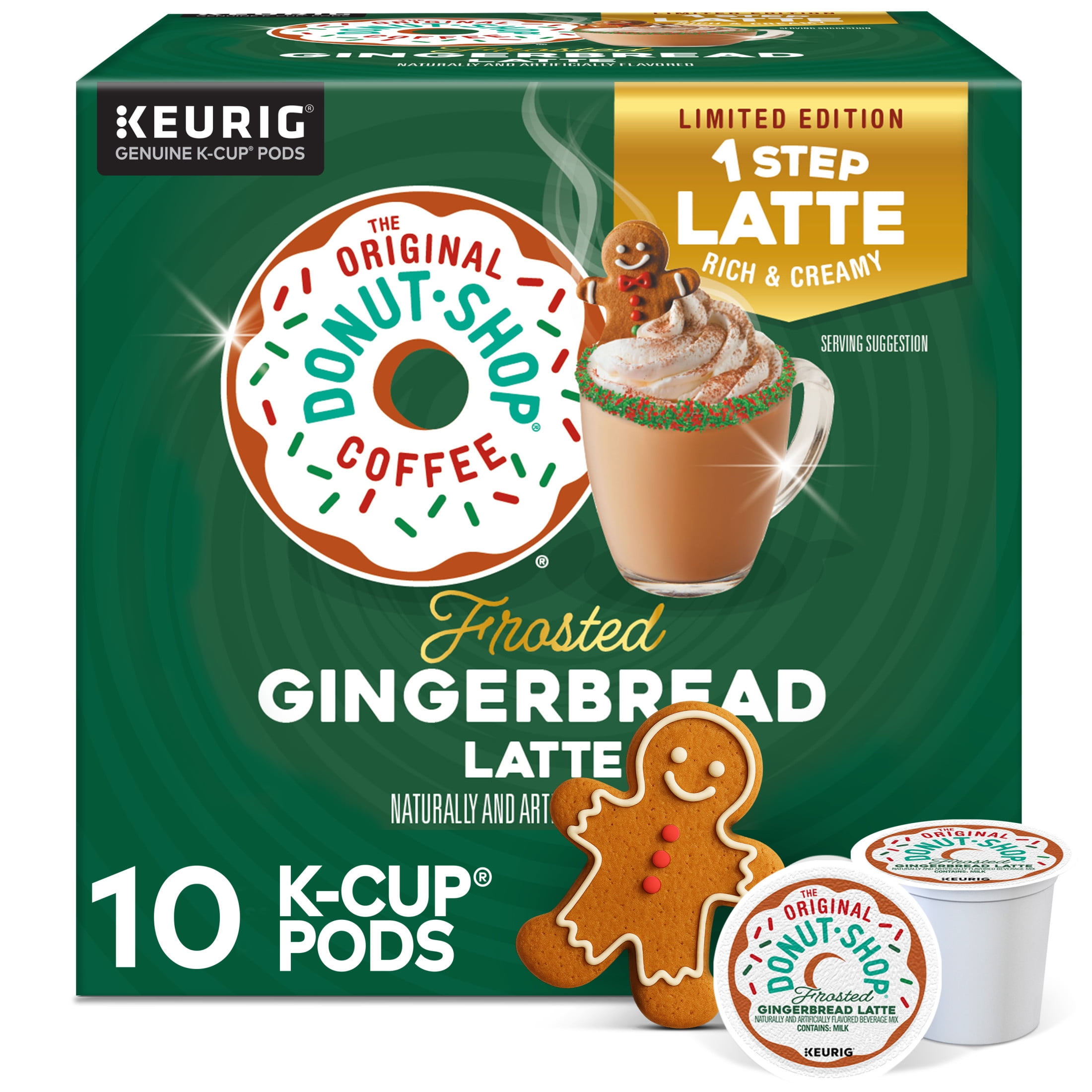The Original Donut Shop Mocha Latte Coffee Pods, Real Milk