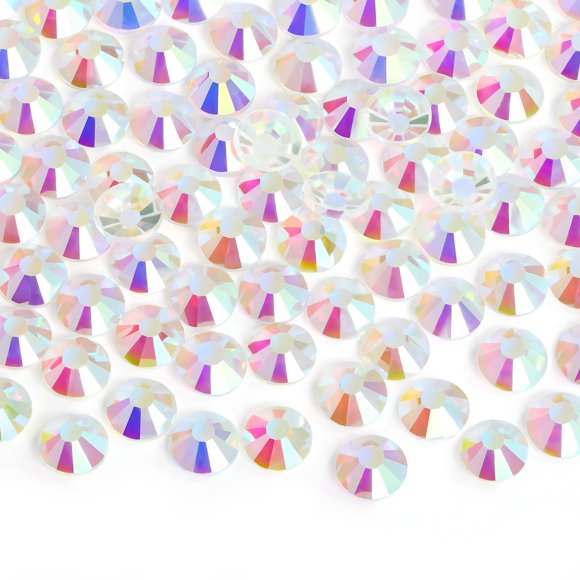 Jollin Pegamento Fix Flatback Rhinestones Cristal Diamantes Gemas Para Nail Art Crafts Decoraciones Ropa Zapatos (Ss16 1440Pcs Transparente Ab)