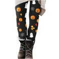 thumbnail image 2 of Ailaofu Womens Halloween Leggings Printed Stretchy Leggings Yoga Pants, 2 of 4