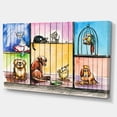 thumbnail image 2 of Tristes Animaux dans la Livre - Impression sur Toile Abstraite, 2 of 3