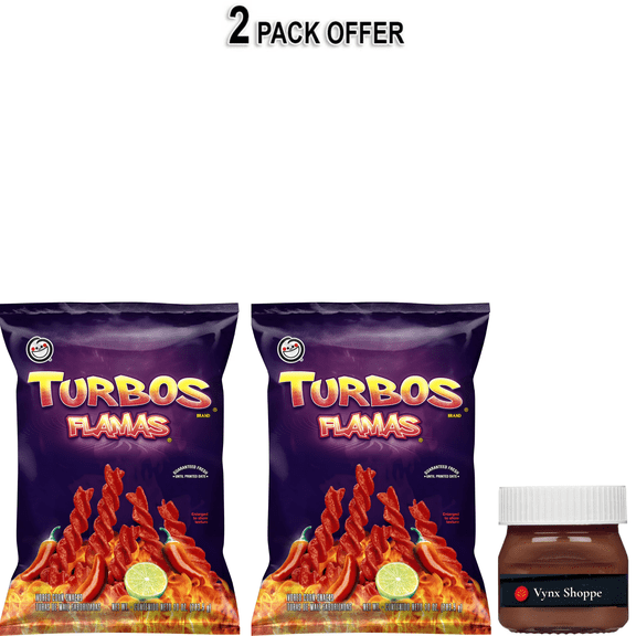 Sabritas Turbos Flamas Flavored Corn Snacks, 10 oz Bag