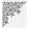 thumbnail image 3 of Ambesonne Abstract Shower Curtain, Floral Vignette Design, 69"Wx75"L, Black and White, 3 of 3