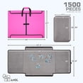 thumbnail image 4 of HomeStock Sophisticated Simplicity 1500-Piece Puzzle Caddy, Portable Puzzle Board & Puzzle Organizer With Non-Slip Felt Surface, Foldable Travel Caddy, 4 of 6