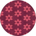 thumbnail image 1 of Ahgly Company Indoor Round Patterned Crimson Red Area Rugs, 7' Round, 1 of 6