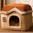 thumbnail image 1 of Foldable Dog House Pet Cat Bed Winter Dog Villa Sleep Kennel Removable Nest Warm Enclosed Cave Sofa Pets Supplies ShopWise Round, 1 of 12