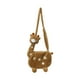 thumbnail image 1 of Bolso bandolera con diseño de jirafa de dibujos animados, con correa ajustable, de peluche Marrón, 1 of 8