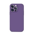 thumbnail image 2 of Suitable for iPhone 17 phone case straight edge liquid silicone 16 Rubik's Cube official dark purple Apple 15 soft shell cover 14, 2 of 4