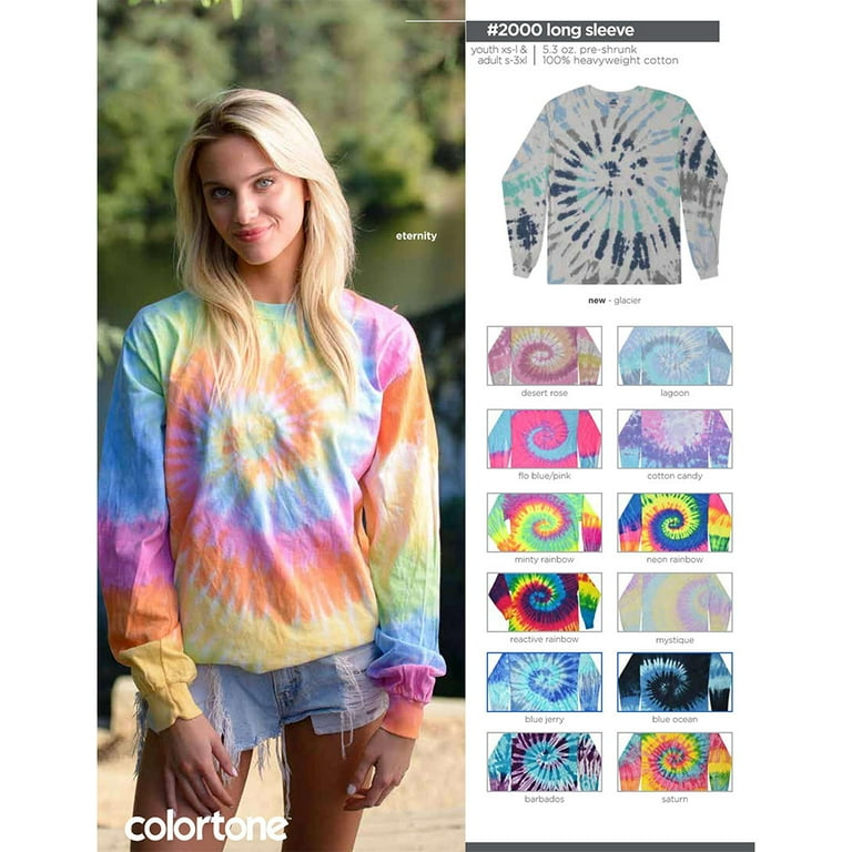 Tee-shirt à manches courtes coloris tie and dye homme bleu | GEMO
