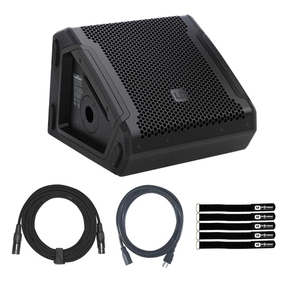 LD Systems MON 8 A G3 8" Powered Coaxial Stage Monitor with Connecting Cables Package
