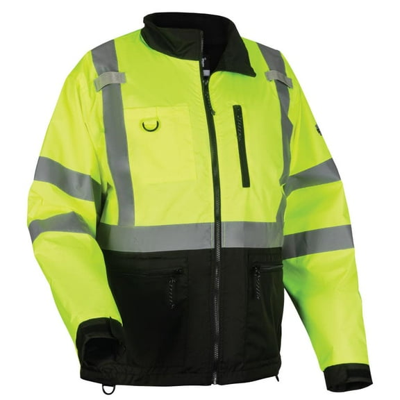 Ergodyne Glowear 8351 Jacket Windbreaker Water Resistant Lime Hi Vis 2X
