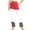 Red, variant on ZACPNCV Girls Athletic Leggings High Waisted Yoga Pants for Kids Dance Workout Running Tights with Pockets Blue 3-4 Years