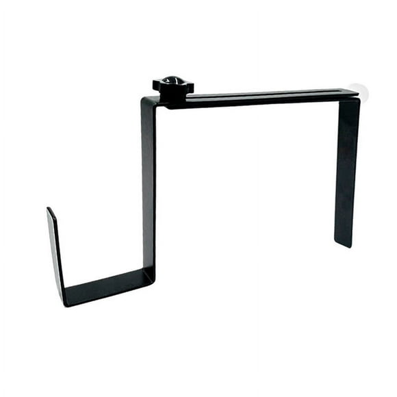 LEEYNEER Headstone Wreath Hanger Adjustable Length Cemetery Tombstone Holder Hook Gravestone Stand Black