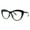 Black, variant on Blue Light Blocking Glasses Womens Oversized Cateye Style Eyeglasses UV400 Black