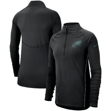 - Philadelphia Eagles Nike Women's Core Half-Zip Pullover Jacket - Black