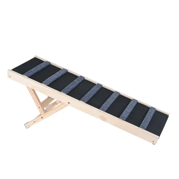5-Level Adjustable Dog Ramp – 100 LBS Capacity, Non-Slip Surface