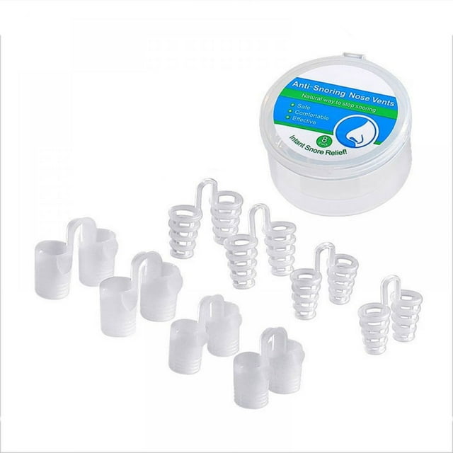Nasal Dilator, Sleep Improvement For Common Cold, Reusable Nasal Aid With Magnetic Nose Clips, Comfortable Fit And Easy Cleaning, Medical Grade Silicone