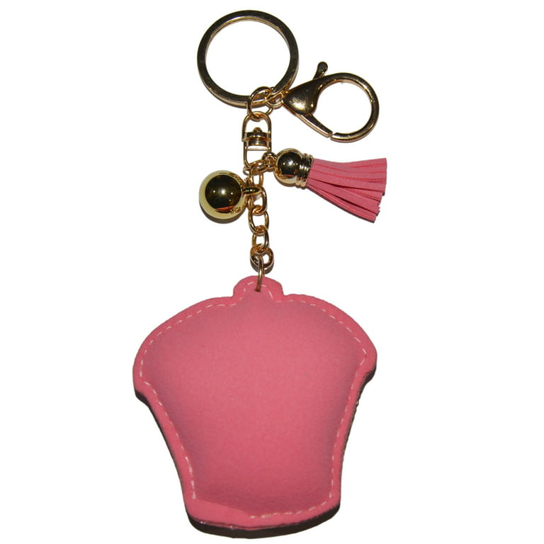 Cupcake Keychain for Women Girls Backpack Keychains Purse Charm Keyfob  Rhinestone Keyring 