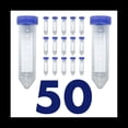 thumbnail image 2 of Tubos de CentríFuga CóNicos CientíFicos de 50 Ml, [Paquete de 50] Tubos de Ensayo de PláStico con Tapones de Rosca, Tubos de Ensayo EstéRiles de 50 Ml con Tapas, 2 of 8