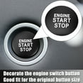 thumbnail image 3 of Unique Bargains 1PC Engine Start Stop Button Cover One Click Push Start Button Sticker for Toyota Camry Aluminum Alloy Black, 3 of 7