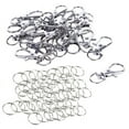 thumbnail image 1 of 60 Pcs 20Mm Outside Dia Universal Split Key Rings Keychain Holders & 20Pcs Metal Lobster Trigger Keychain 35Mm(2Set),2set * 20pcs Lobster Swivel Clasp,Silver Tone, 1 of 8