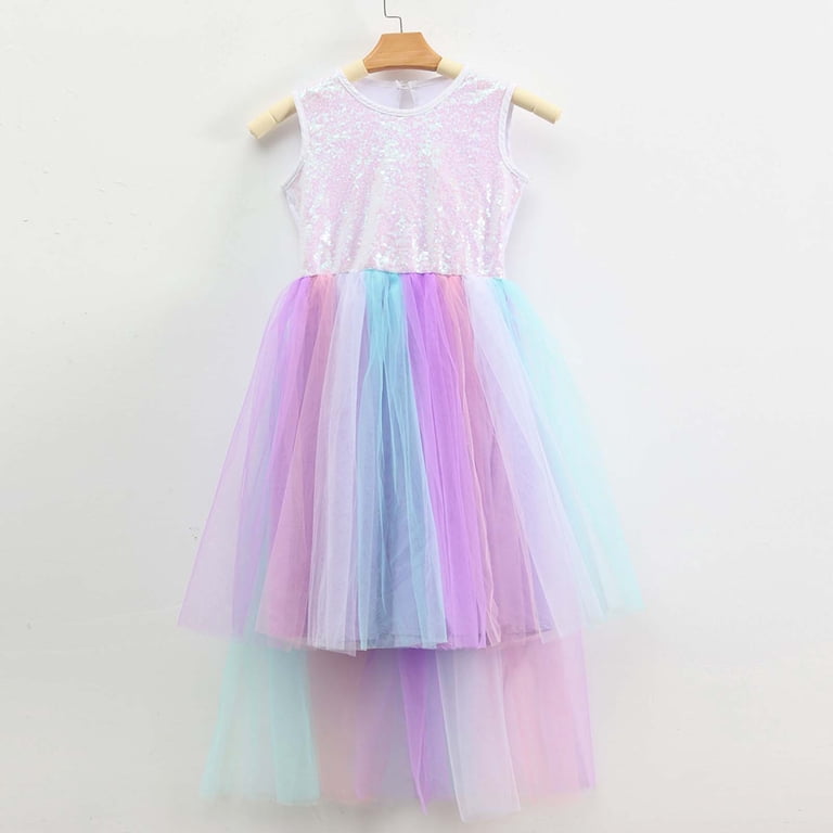 holiday dresses size 6 Kogui Toddler Dresses Wedding Girls Elegant Ruffle Short Sleeve Back Tie  Dresses 4T 5T (Hot Pink,4-5 Years)