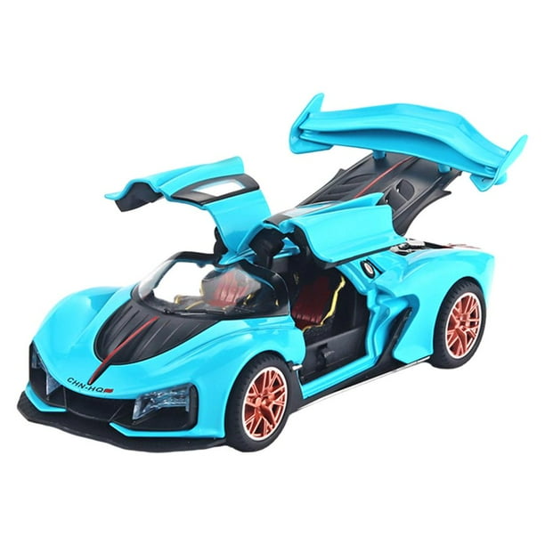Mini modelo de coche con luz de sonido 1:24, juguete de coche rendimiento, juguetes educativos para niños, modelo de coche, para niños