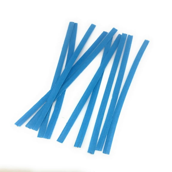 2000pcs 7" Paper Blue 7" x 5/32"(4mm) Twist Ties