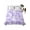 Purple, variant on Purple Flowers Full Size Flat Sheet, Wrinkleproof & Fadeproof Cooling Flat Bed Sheet Only, Watercolor Summer Botanical Floral Breathable Soft Bedding Top Sheets 81 x 96 Inches