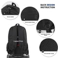 thumbnail image 3 of Travel carry on Backpack Business slim Sturdy Laptops Backpack, College School Computer Bag Gift for Men & Women Fits 15 Inch Notebook.Black, 3 of 7
