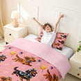 thumbnail image 3 of Homewish Pet Dachshund Twin Duvet Cover,Cute Animal Twin Bedding,Pink,Pink Reversible,2 Pieces,1 Duvet Cover and 1 Pillowcase, 3 of 6