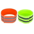 thumbnail image 5 of Unique Bargains Arm Ankle Reflective Bands Reflector Tape High Visibility  for Night Cycling Riding Orange Green 8pcs, 5 of 7
