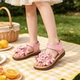 thumbnail image 5 of Girls Summer Flat Sandals - Toddler Little Kid Dress Sandals Shoes with Non Sole for Beach Party Daily Wear, 5 of 5