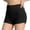 Black, variant on High Waist Yoga Shorts Solid Pleated Hip-Enhancing Fitness Pants With High Waist For Toning The Buttocks And Doing Pilates Exercises Cycling And Spin Class