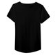 thumbnail image 4 of Camiseta informal de mujer de color liso con cuello redondo y manga corta: camiseta versátil para el día a día, tejido suave y transpirable, fácil de combinar, 4 of 4