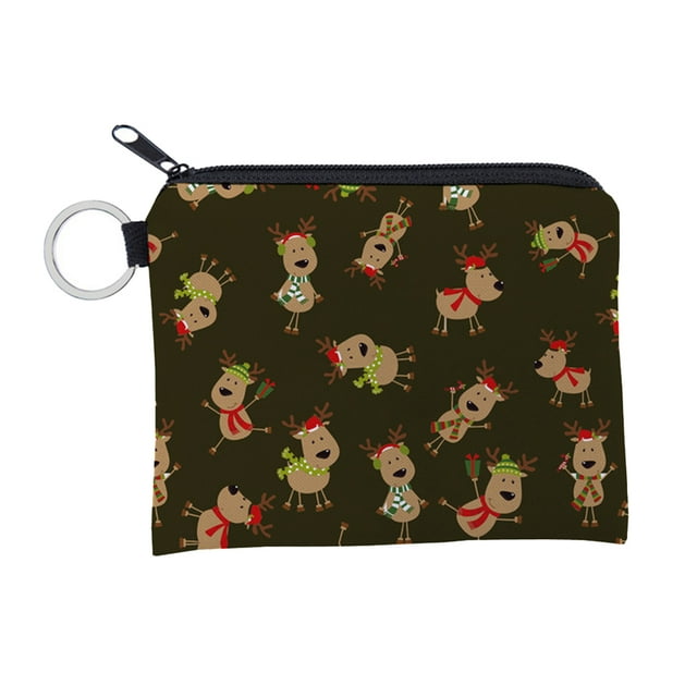relayinert Chang Purse Christmas Gift Water Resistance Storage Bag Simple Style Key Pack Thick Lining Small Wallet Polyester Coin Purses lqb3031
