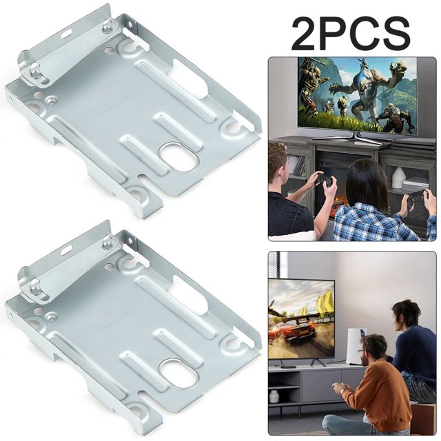 WDOplteas 2 Uds para PS3 Disco Duro Superfino Soporte Montaje HDD + Tornillos