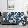 thumbnail image 2 of Naloa Lilies Flowers Flannel Blankets - Thick and Warm Blanket for Winter, Soft Fuzzy Plush King Blanket for All Seasons60"x50", 2 of 6
