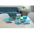 thumbnail image 4 of NUK Stacking Bowl and Lid Purple/Teal 3 count, 4 of 8