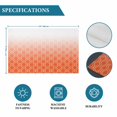 thumbnail image 6 of Orange Morocco Placemats Set of 6, Geometric Ombre Plaid Abstract Placemats for Dining Table, Place Mats for Kitchen Tabletop, Waterproof Wipeable Dining Table Mats Set, 6 of 9