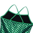 thumbnail image 6 of Sholeno Girls Shiny Fishs Cales Printed Leotard Dress Ballet Dance Dress Mermaid Princess Costume Green 4, 6 of 7